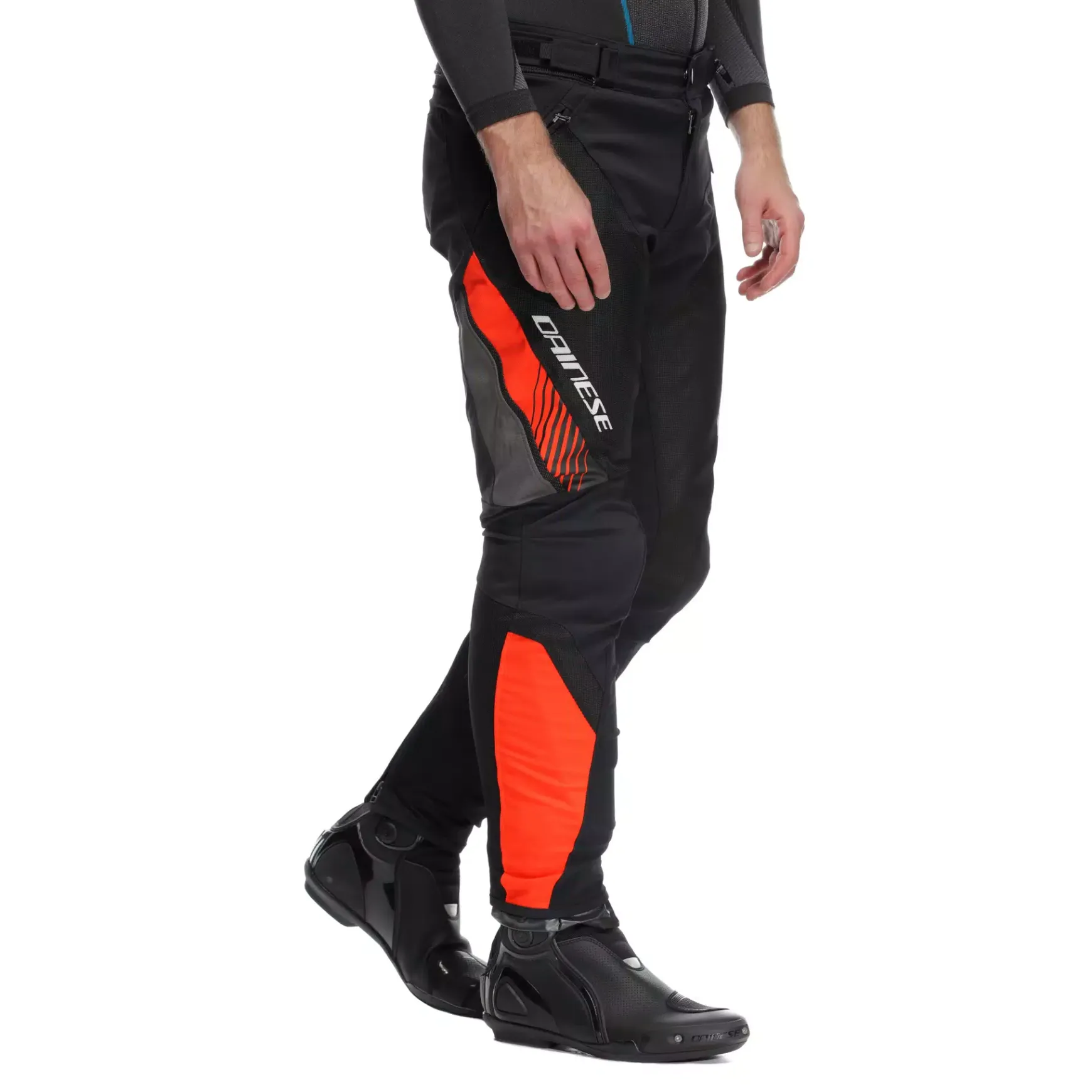 Dainese DRAKE 2 AIR ABSØLUTESHELL PANTS BLACK/RED-FLUO