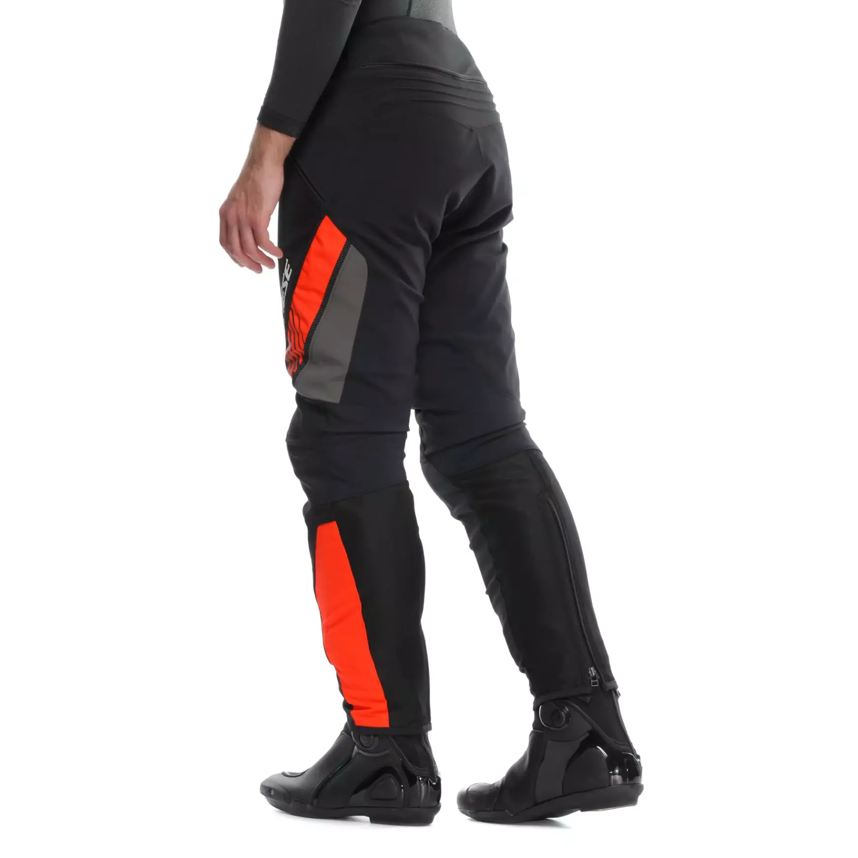 Dainese DRAKE 2 AIR ABSØLUTESHELL PANTS BLACK/RED-FLUO
