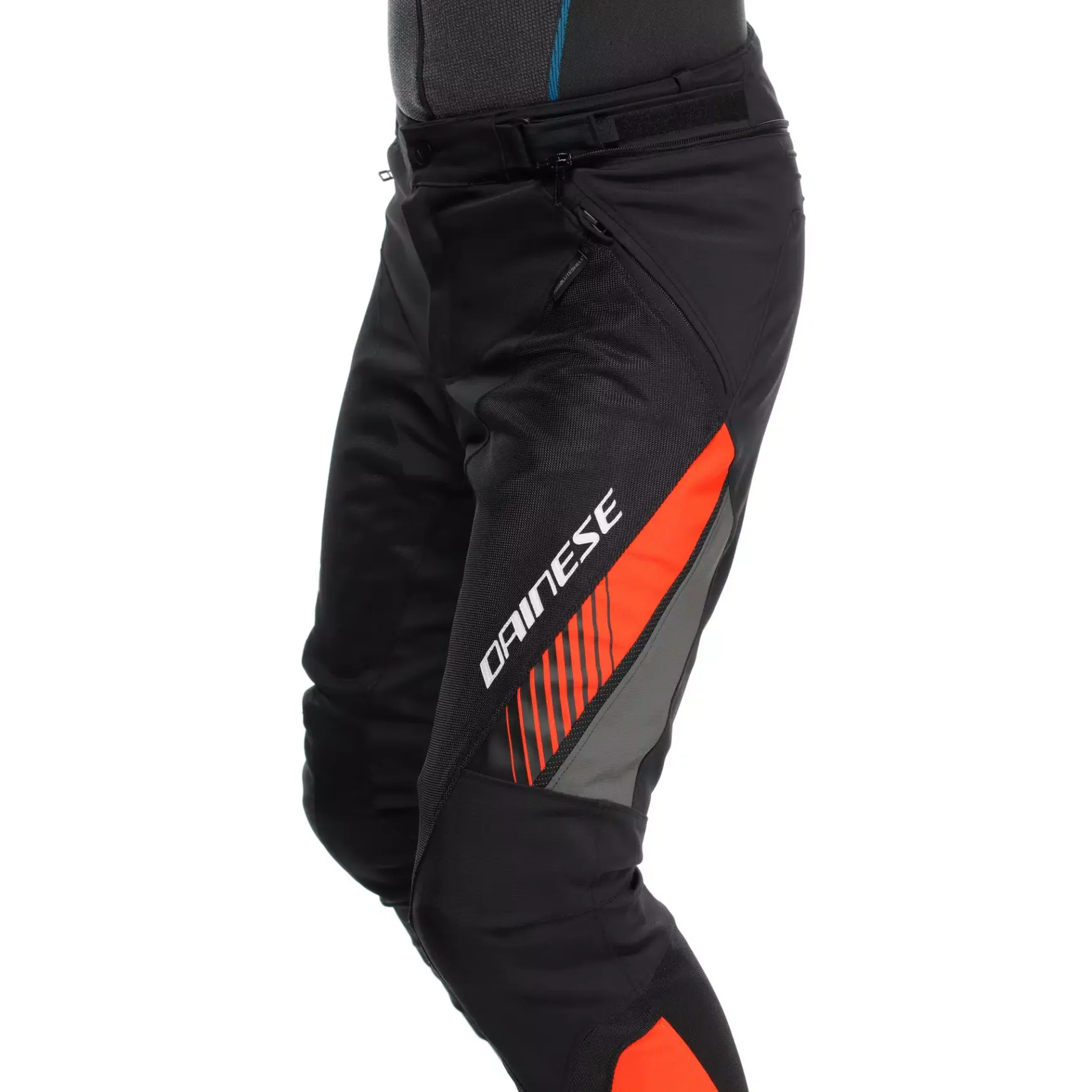 Dainese DRAKE 2 AIR ABSØLUTESHELL PANTS BLACK/RED-FLUO