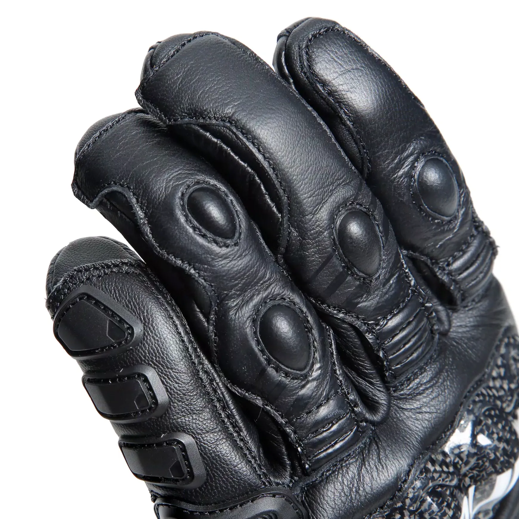 Dainese DRUID 4 LEATHER GLOVES BLACK/BLACK/CHARCOAL-GRAY Clearance