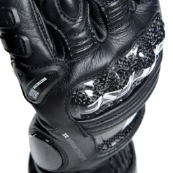 Dainese DRUID 4 LEATHER GLOVES BLACK/BLACK/CHARCOAL-GRAY Clearance