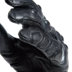 Dainese DRUID 4 LEATHER GLOVES BLACK/BLACK/CHARCOAL-GRAY Clearance