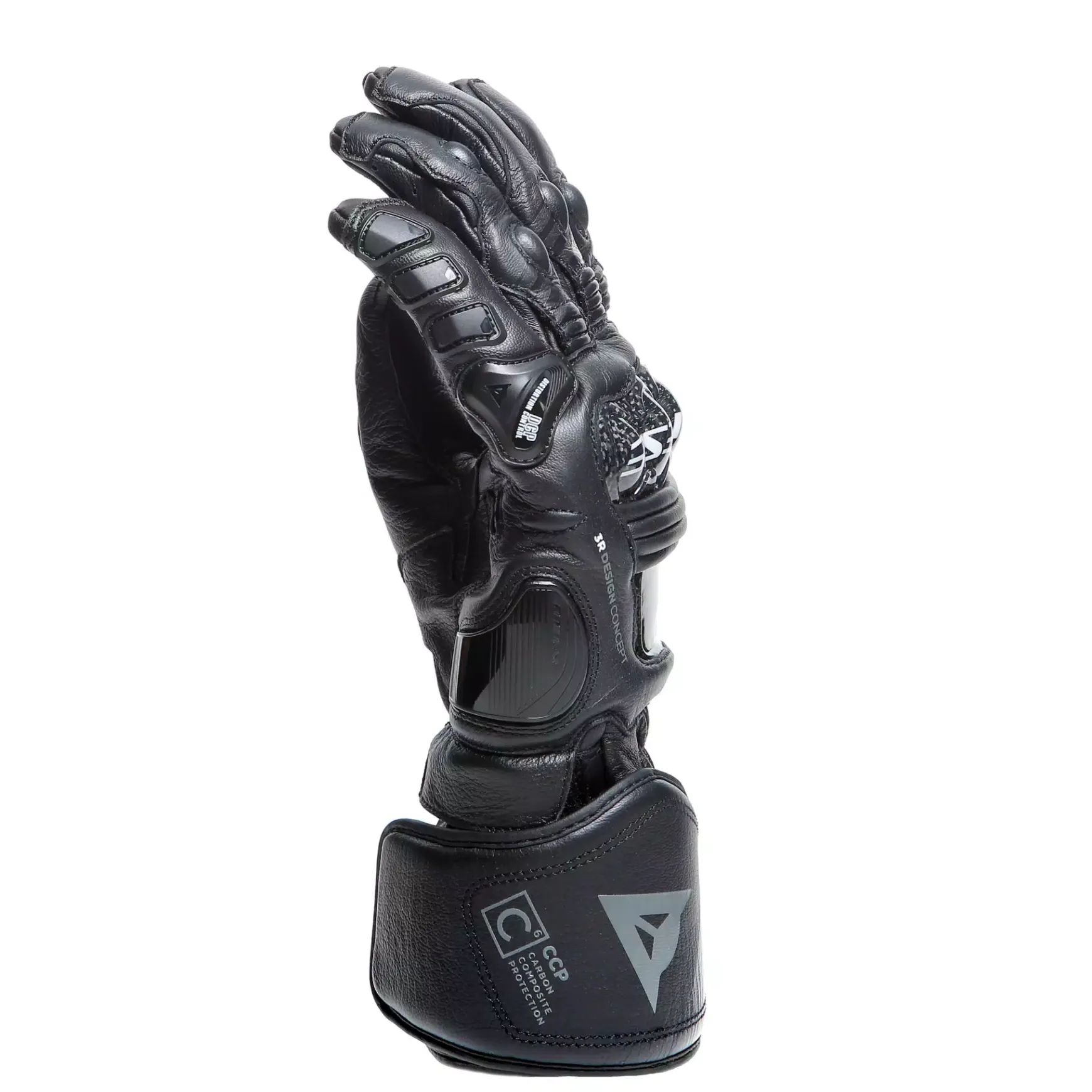 Dainese DRUID 4 LEATHER GLOVES BLACK/BLACK/CHARCOAL-GRAY Clearance