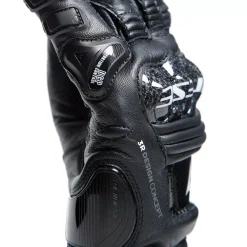 Dainese DRUID 4 LEATHER GLOVES BLACK/BLACK/CHARCOAL-GRAY Clearance
