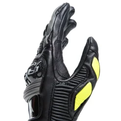 Dainese DRUID 4 LEATHER GLOVES BLACK/CHARCOAL-GRAY/FLUO-YELLOW Best