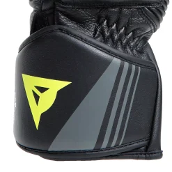 Dainese DRUID 4 LEATHER GLOVES BLACK/CHARCOAL-GRAY/FLUO-YELLOW Best