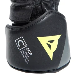 Dainese DRUID 4 LEATHER GLOVES BLACK/CHARCOAL-GRAY/FLUO-YELLOW Best