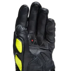 Dainese DRUID 4 LEATHER GLOVES BLACK/CHARCOAL-GRAY/FLUO-YELLOW Best
