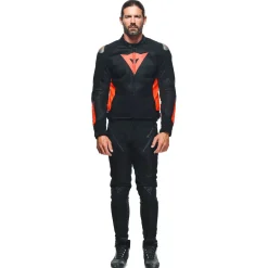 Dainese ENERGYCA AIR TEX JACKET BLACK/FLUO-RED Hot