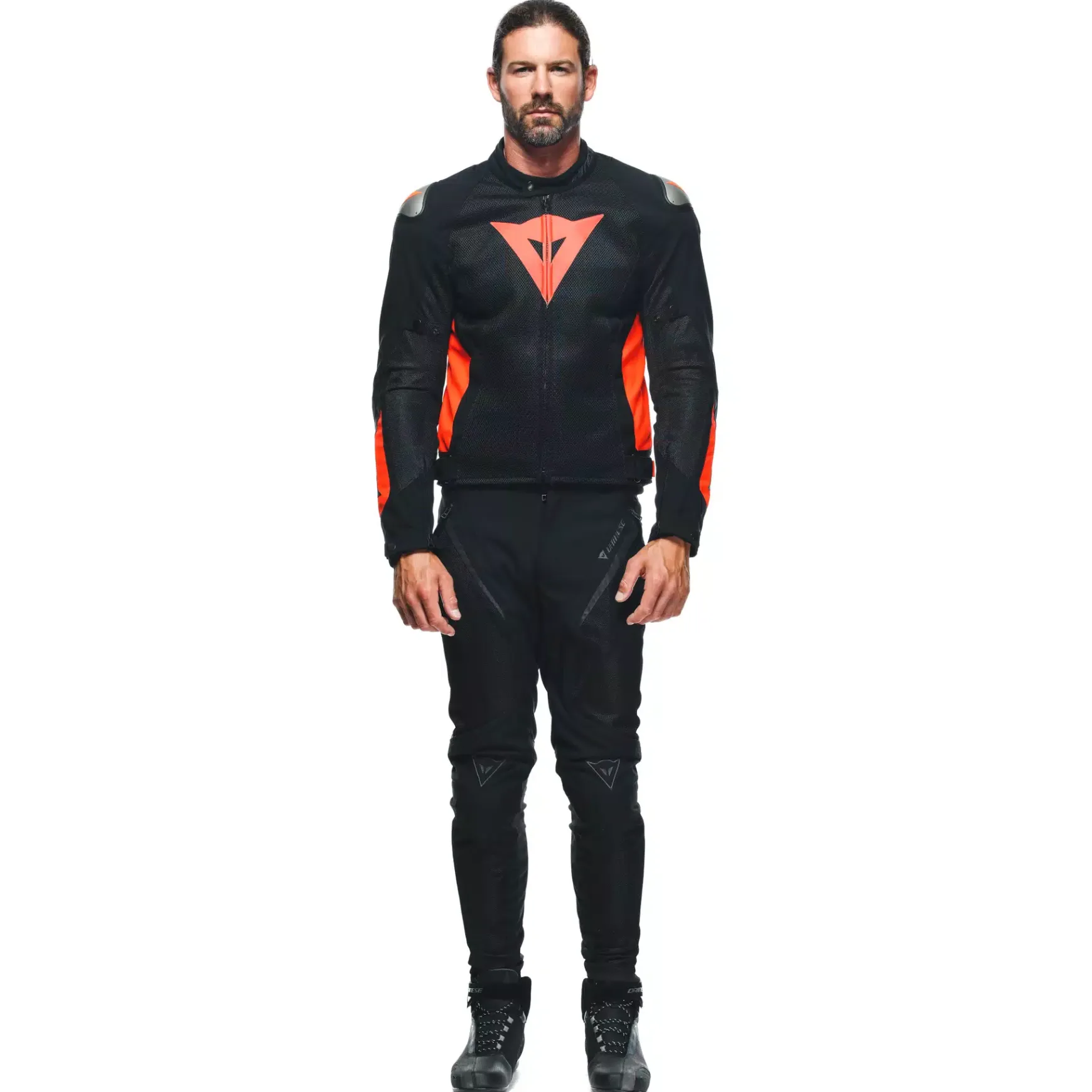 Dainese ENERGYCA AIR TEX JACKET BLACK/FLUO-RED Hot