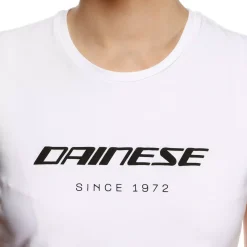 Dainese ESSENCE WORDMARK - DAMEN-RUNDHALS-T-SHIRT WHITE New