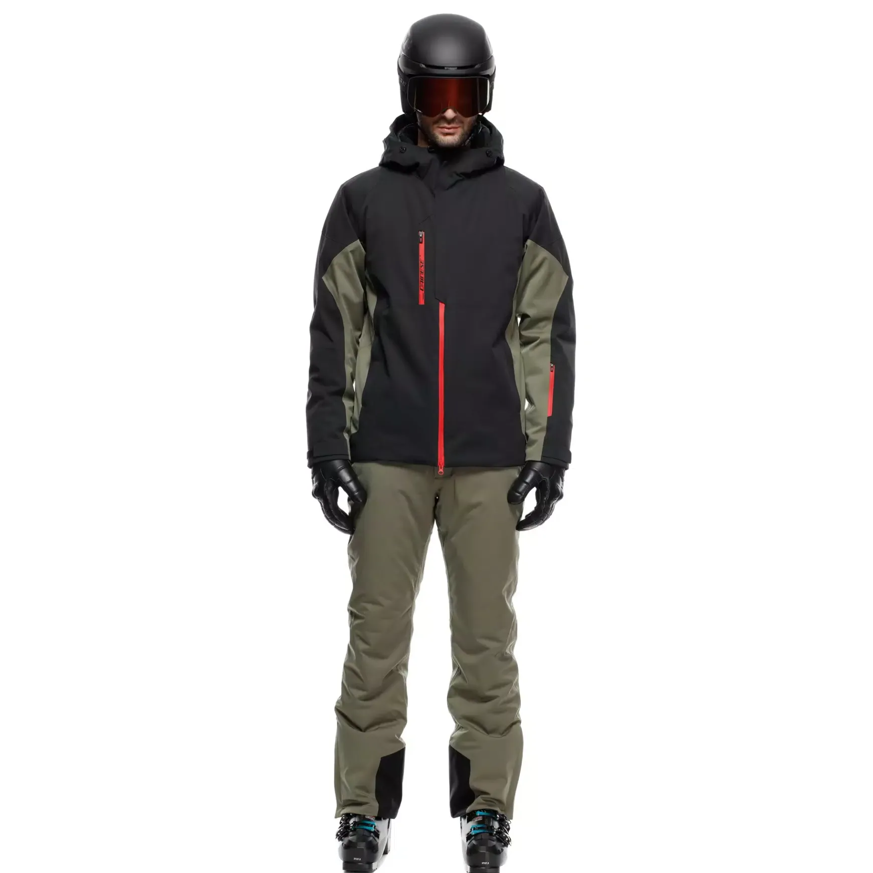 Dainese ETRA AEROSENSE-DRY - HERREN-SKIJACKE STRETCH LIMO/GREEN FOUR