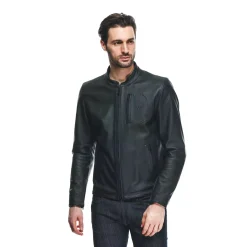 Dainese FULCRO LEATHER JACKET BLACK Clearance