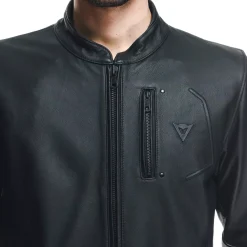 Dainese FULCRO LEATHER JACKET BLACK Clearance