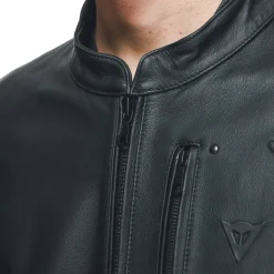 Dainese FULCRO LEATHER JACKET BLACK Clearance