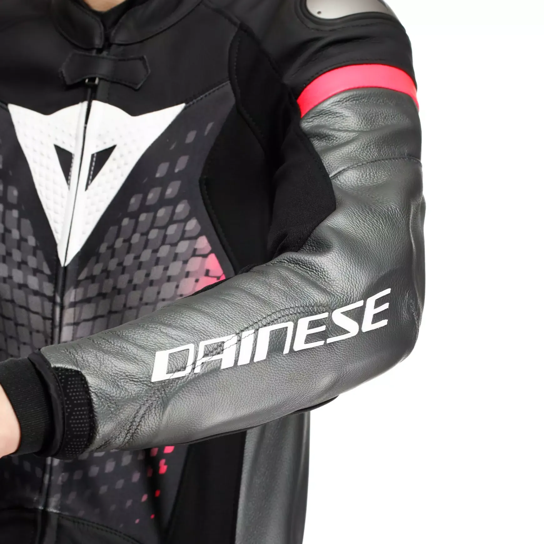 Dainese FULMINEA - ZWEITEILIGER LEDERANZUG DAMEN BLACK/ANTHRACITE/WHITE Discount