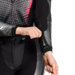 Dainese FULMINEA - ZWEITEILIGER LEDERANZUG DAMEN BLACK/ANTHRACITE/WHITE Discount
