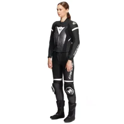 Dainese FULMINEA - ZWEITEILIGER LEDERANZUG FÜR DAMEN - GRÖSSE SHORT/TALL (S/T) BLACK/WHITE Best