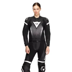 Dainese FULMINEA - ZWEITEILIGER LEDERANZUG FÜR DAMEN - GRÖSSE SHORT/TALL (S/T) BLACK/WHITE Best