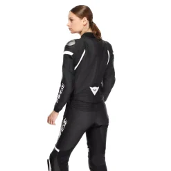 Dainese FULMINEA - ZWEITEILIGER LEDERANZUG FÜR DAMEN - GRÖSSE SHORT/TALL (S/T) BLACK/WHITE Best