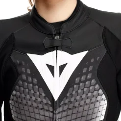 Dainese FULMINEA - ZWEITEILIGER LEDERANZUG FÜR DAMEN - GRÖSSE SHORT/TALL (S/T) BLACK/WHITE Best