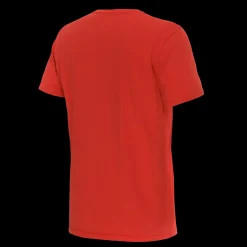 Dainese GEOMETRICA - RUNDHALS T SHIRT HERREN RED/WHITE STRIPES Clearance