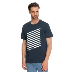 Dainese GEOMETRICA - RUNDHALS T SHIRT HERREN CARBON/WHITE STRIPES Online