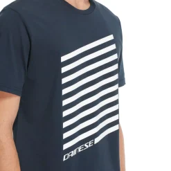 Dainese GEOMETRICA - RUNDHALS T SHIRT HERREN CARBON/WHITE STRIPES Online
