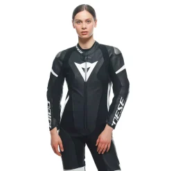 Dainese GROBNIK LADY LEATHER 1PC SUIT PERF BLACK/BLACK/WHITE Clearance