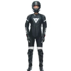 Dainese GROBNIK LADY LEATHER 1PC SUIT PERF BLACK/BLACK/WHITE Clearance