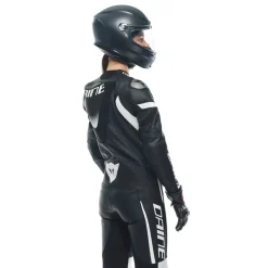 Dainese GROBNIK LADY LEATHER 1PC SUIT PERF BLACK/BLACK/WHITE Clearance