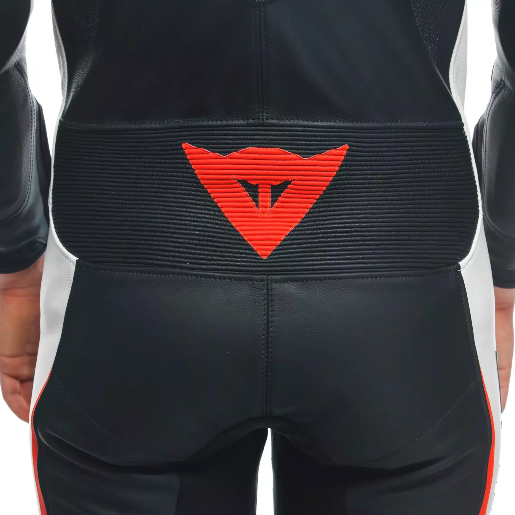 Dainese GROBNIK LADY LEATHER 1PC SUIT PERF BLACK/WHITE/FLUO-RED