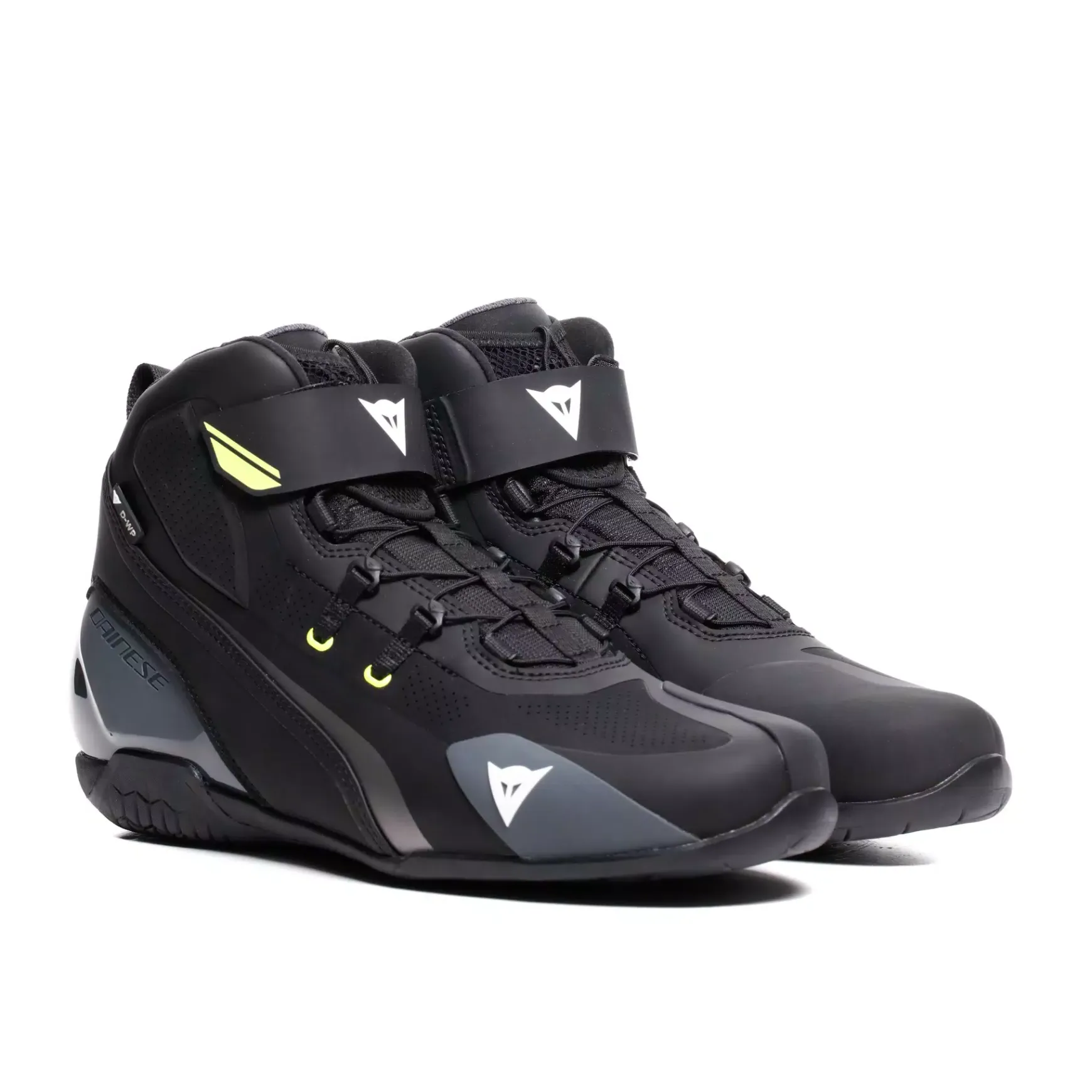 Dainese HERIAN D-WP - WASSERDICHTE MOTORRADSCHUHE BLACK/WHITE/YELLOW-FLUO Outlet