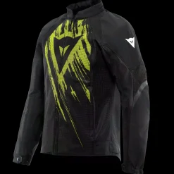 Dainese HEROSPHERE AIR - MOTORRADJACKE SOMMER HERREN BLACK/FLUO YELLOW TARMAC Online