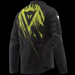 Dainese HEROSPHERE AIR - MOTORRADJACKE SOMMER HERREN BLACK/FLUO YELLOW TARMAC Online