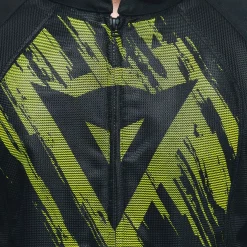 Dainese HEROSPHERE AIR - MOTORRADJACKE SOMMER HERREN BLACK/FLUO YELLOW TARMAC Online