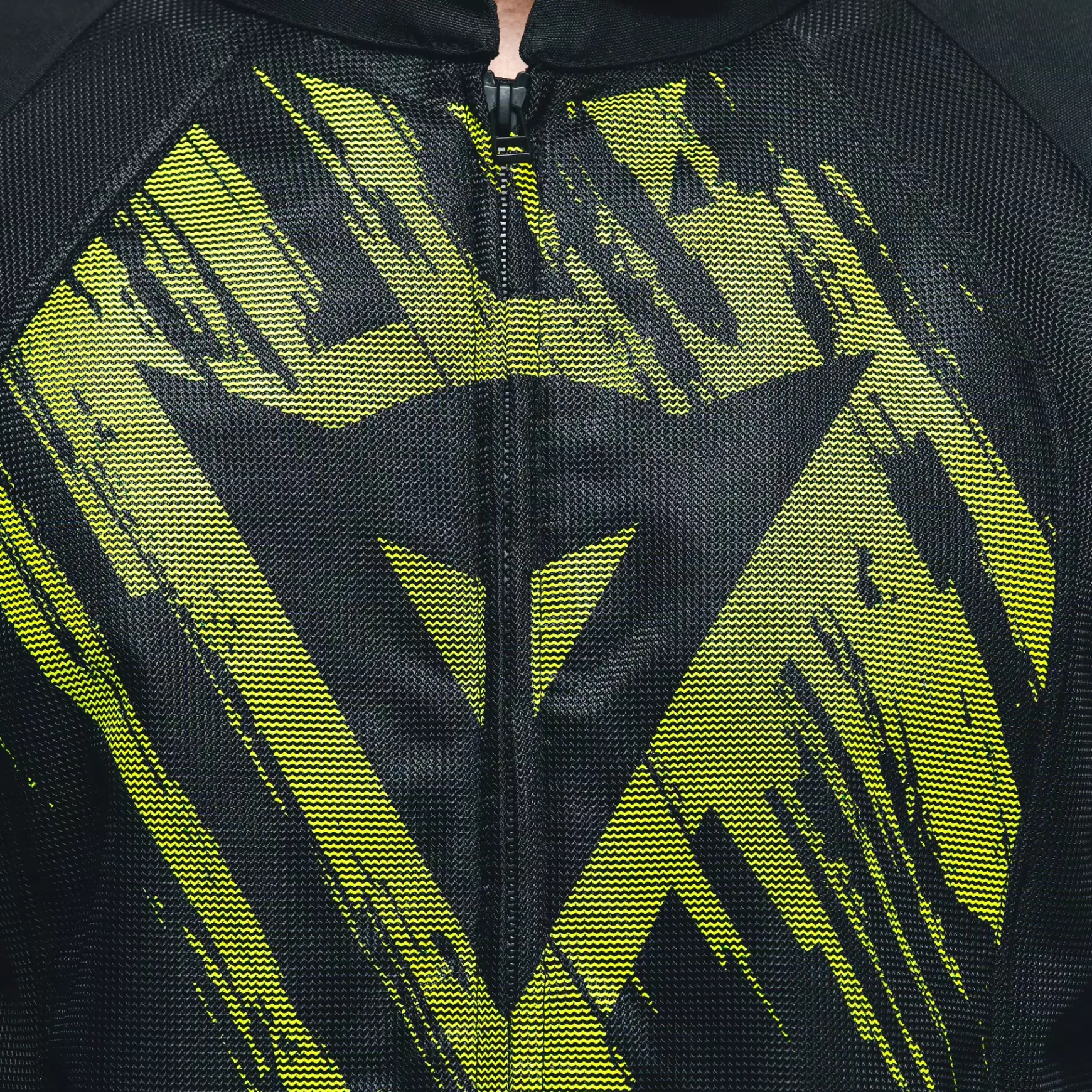 Dainese HEROSPHERE AIR - MOTORRADJACKE SOMMER HERREN BLACK/FLUO YELLOW TARMAC Online