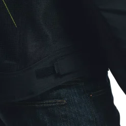 Dainese HEROSPHERE AIR - MOTORRADJACKE SOMMER HERREN BLACK/FLUO YELLOW TARMAC Online