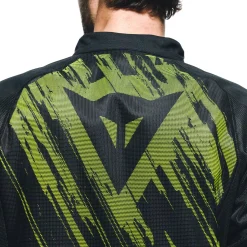 Dainese HEROSPHERE AIR - MOTORRADJACKE SOMMER HERREN BLACK/FLUO YELLOW TARMAC Online