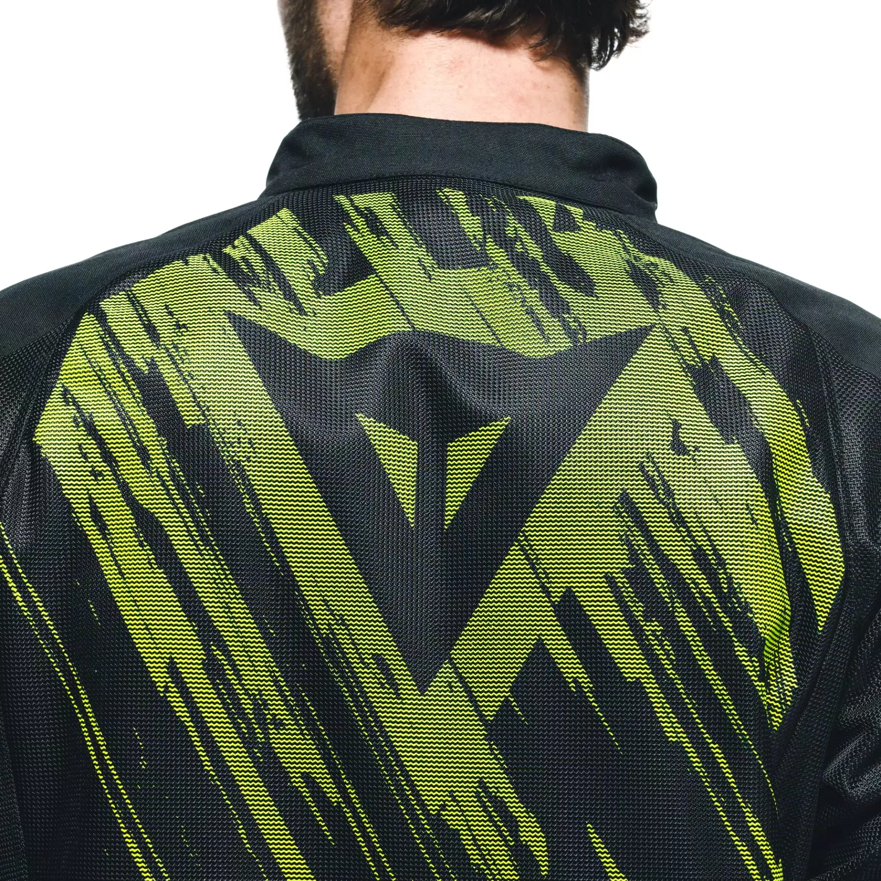 Dainese HEROSPHERE AIR - MOTORRADJACKE SOMMER HERREN BLACK/FLUO YELLOW TARMAC Online