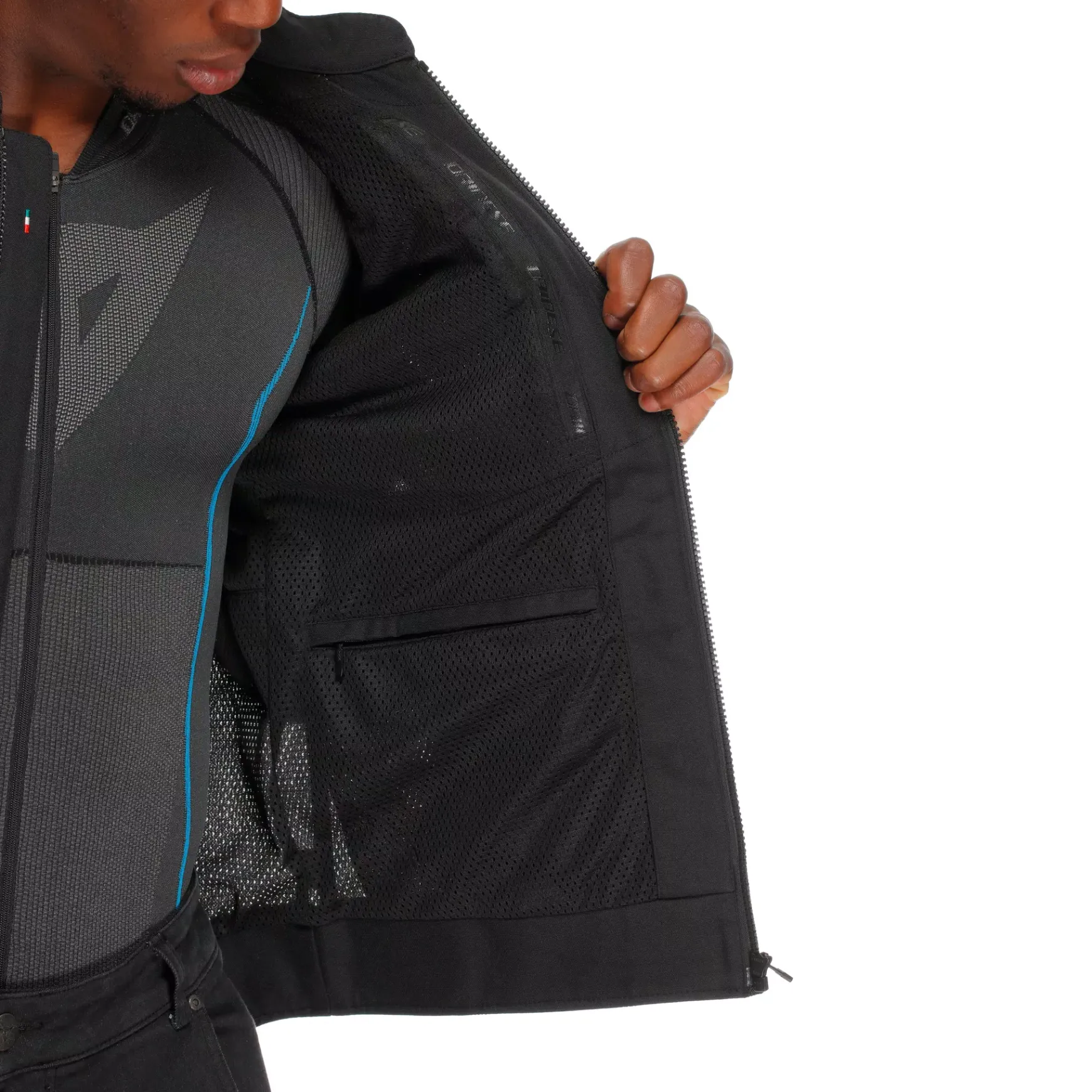 Dainese HEROSPHERE AIR - MOTORRADJACKE SOMMER HERREN BLACK/WHITE/YELLOW-FLUO Sale