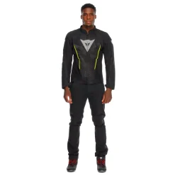 Dainese HEROSPHERE AIR - MOTORRADJACKE SOMMER HERREN BLACK/WHITE/YELLOW-FLUO Sale
