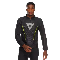 Dainese HEROSPHERE AIR - MOTORRADJACKE SOMMER HERREN BLACK/WHITE/YELLOW-FLUO Sale