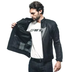 Dainese HEROSPHERE AIR - MOTORRADJACKE SOMMER HERREN BLACK/WHITE DIAMOND