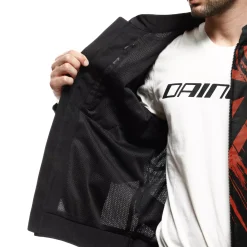 Dainese HEROSPHERE AIR - MOTORRADJACKE SOMMER HERREN BLACK/RED TARMAC New