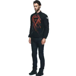 Dainese HEROSPHERE AIR - MOTORRADJACKE SOMMER HERREN BLACK/RED TARMAC New