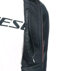 Dainese HEROSPHERE AIR - MOTORRADJACKE SOMMER HERREN BLACK/RED DIAMOND Clearance