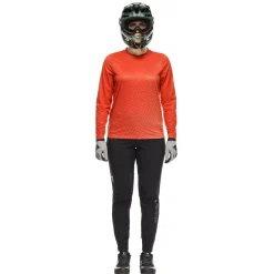 Dainese HG AER JERSEY LS - DAMEN LANGARM-BIKE-SHIRT RED Hot