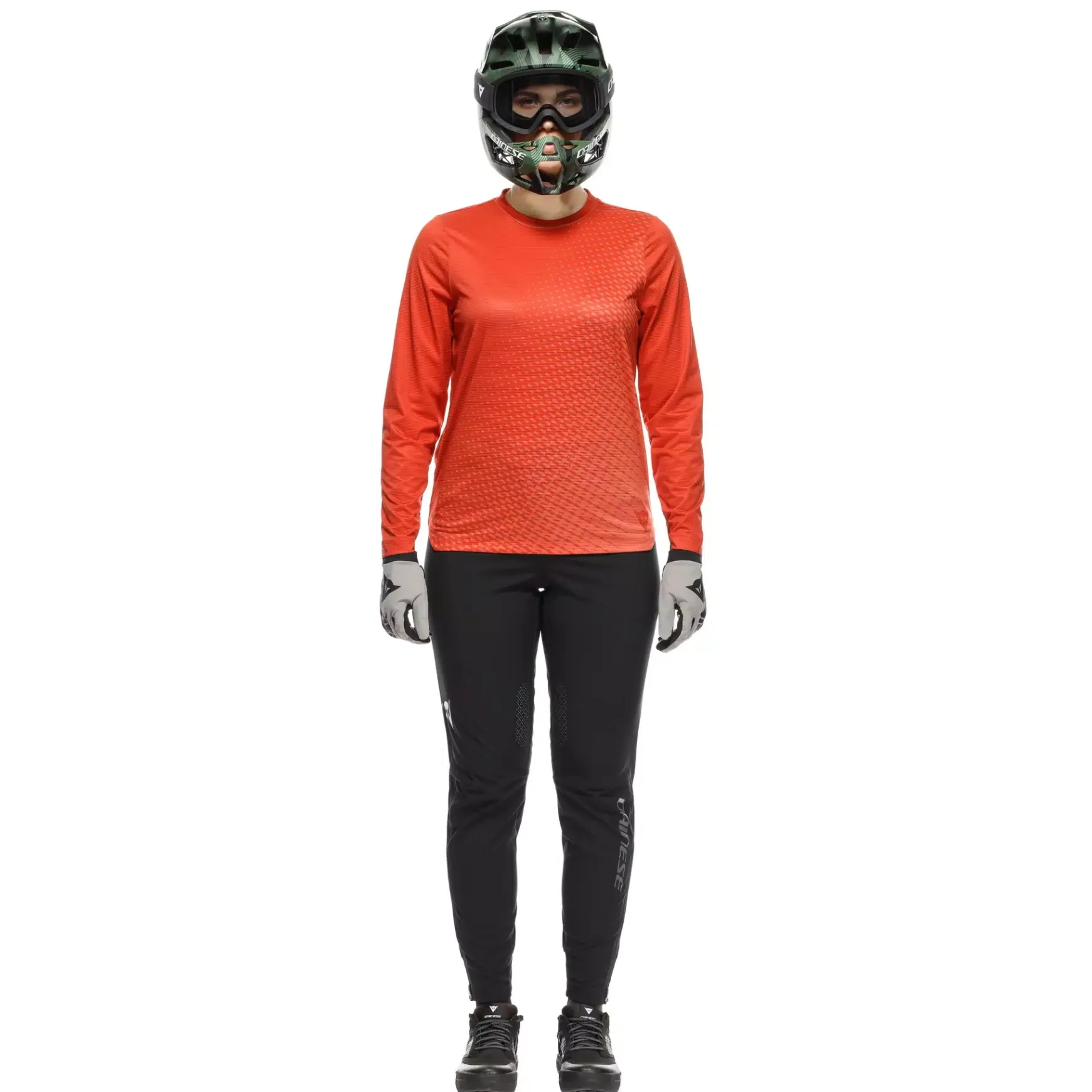 Dainese HG AER JERSEY LS - DAMEN LANGARM-BIKE-SHIRT RED Hot