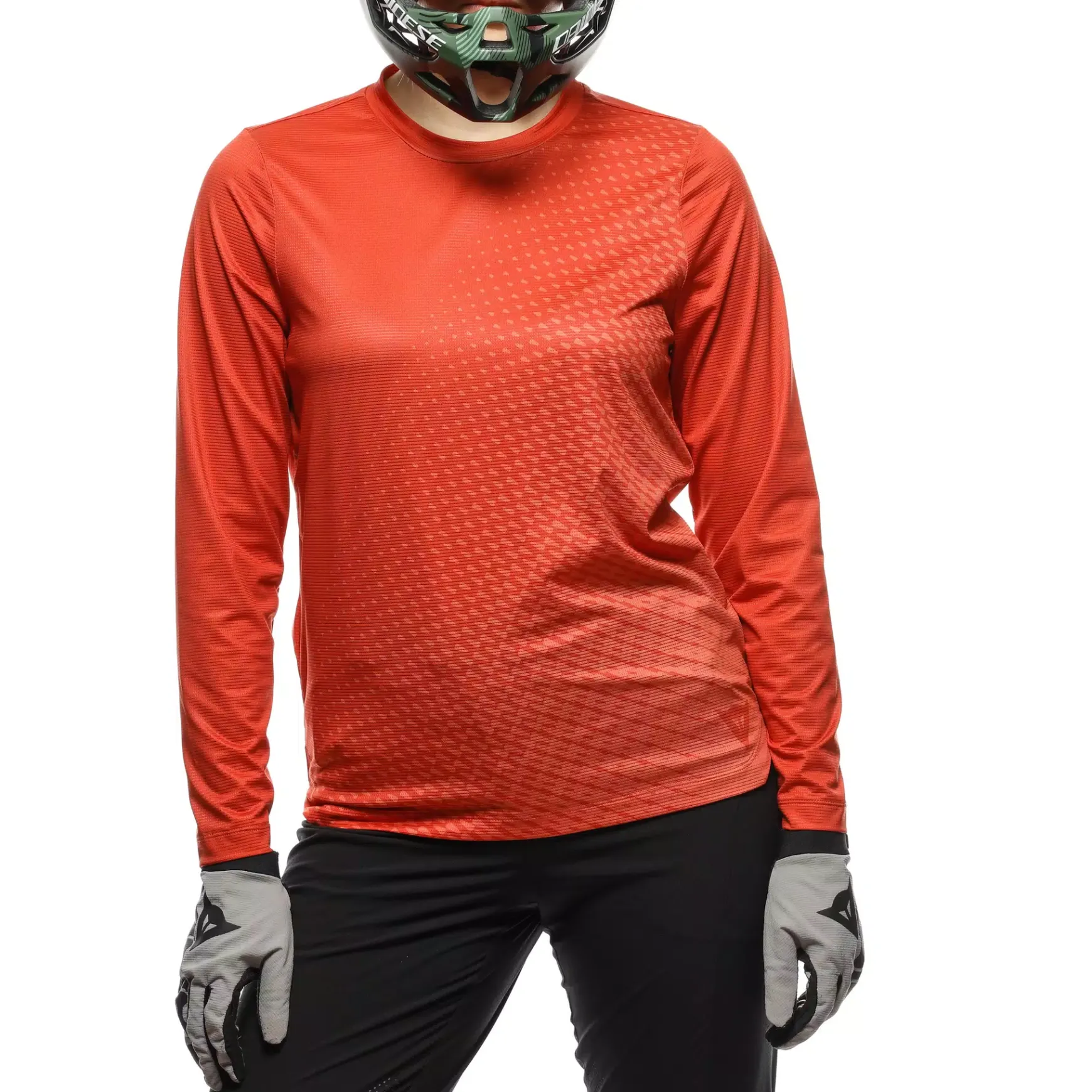 Dainese HG AER JERSEY LS - DAMEN LANGARM-BIKE-SHIRT RED Hot